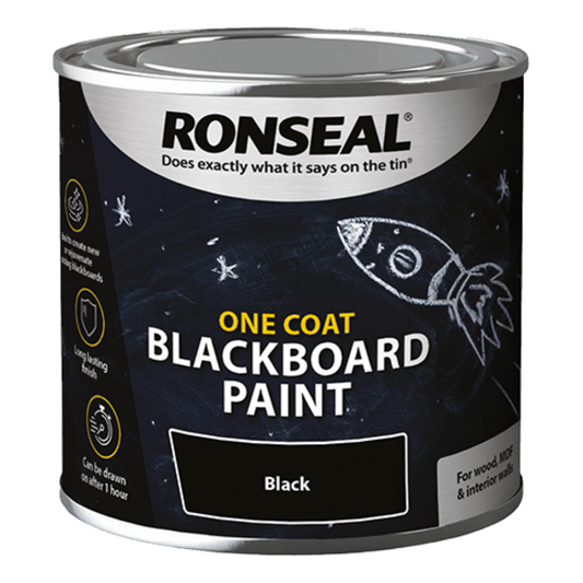 Ronseal One Coat Blackboard Paint - 250ml - Ronseal