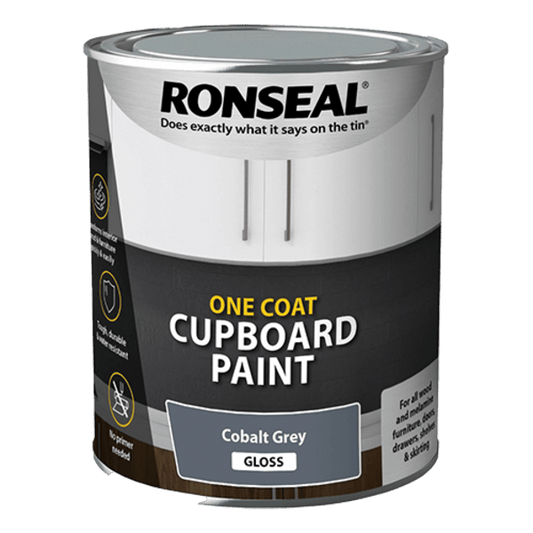 Ronseal One Coat Cupboard Paint 750ml - All Colours - Ronseal