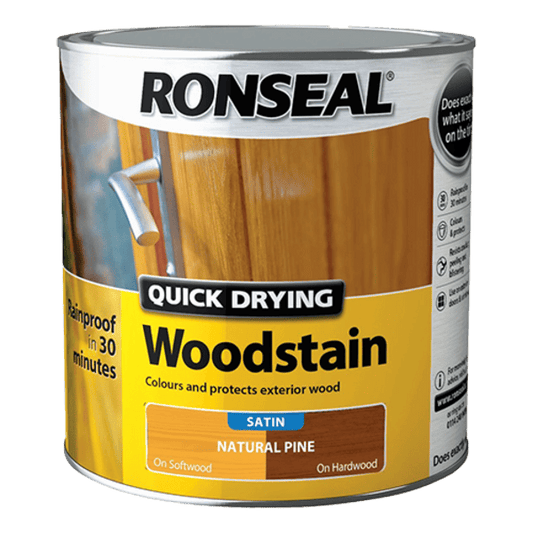 Ronseal Quick Drying Woodstain 2.5 Litres - Natural Pine - Ronseal