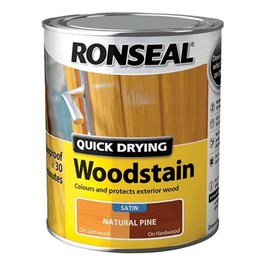 Ronseal Quick Drying Woodstain 750ml - Natural Pine - Ronseal
