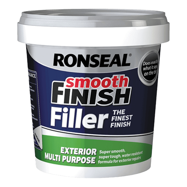 Ronseal Smooth Finish Exterior Multipurpose Ready Mix Filler Tub - 1.2kg - Ronseal