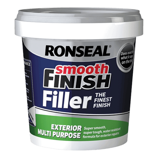 Ronseal Smooth Finish Exterior Multipurpose Ready Mix Filler Tub - 1.2kg - Ronseal