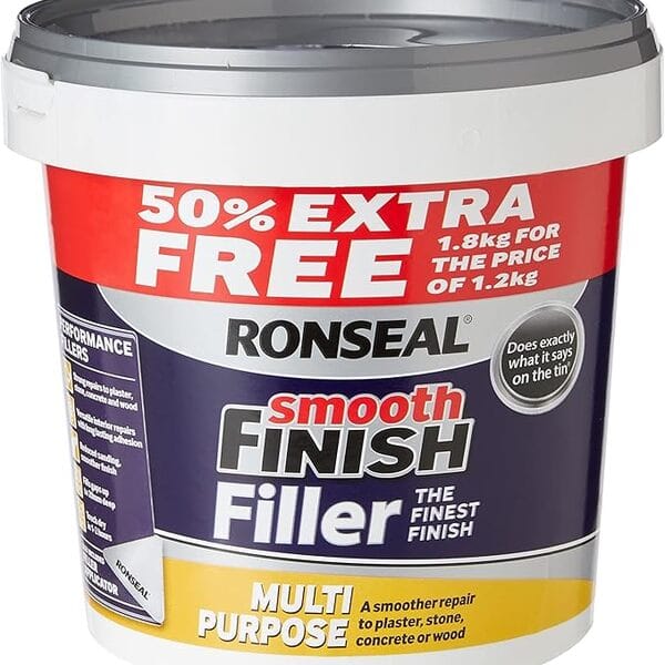 Ronseal Smooth Finish Multipurpose Wall Filler Ready Mixed - 1.2kg - Ronseal