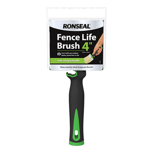 Ronseal Soft Grip Fence Life Brush - 100 x 40mm - Ronseal