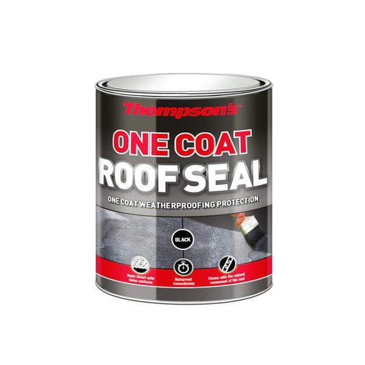 Ronseal Thompsons One Coat Roof Seal Black - 5 Litre - Ronseal