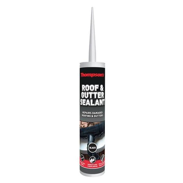 Ronseal Thompsons Roof and Gutter Sealant Black - 310ml - Ronseal