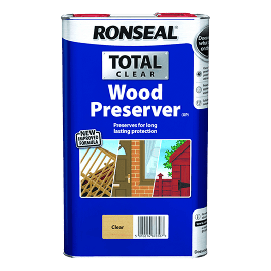 Ronseal Total Wood Preserver Clear - 5 Litre - Ronseal