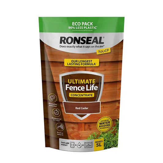 Ronseal Ultimate Fence Life Concentrate 950ml - Red Cedar - Ronseal