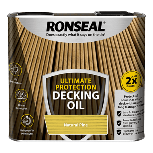 Ronseal Ultimate Protection Decking Oil 2.5 Litres - Natural Pine - Ronseal