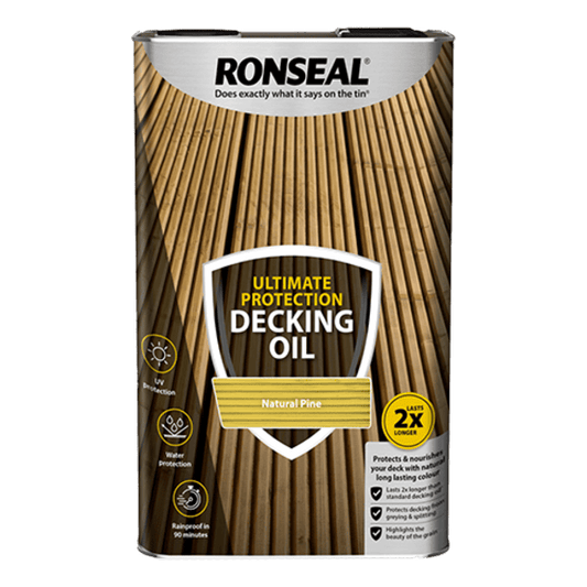 Ronseal Ultimate Protection Decking Oil 5 Litres - Natural Pine - Ronseal