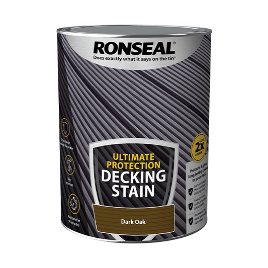 Ronseal Ultimate Protection Decking Stain 5 Litres - Dark Oak - Ronseal