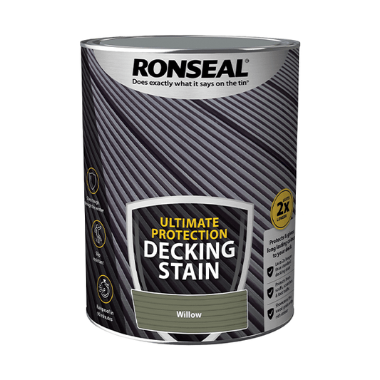 Ronseal Ultimate Protection Decking Stain 5 Litres - Willow - Ronseal