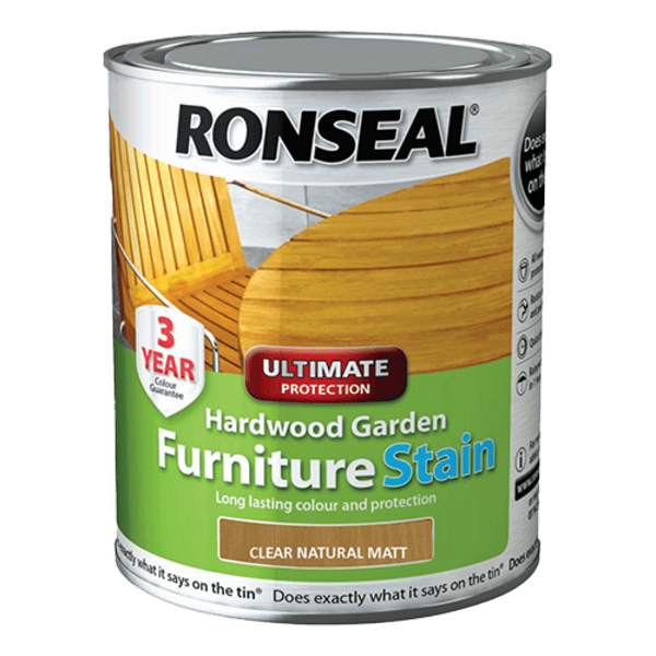 Ronseal Ultimate Protection Hardwood Garden Furniture Stain - Natural - Ronseal