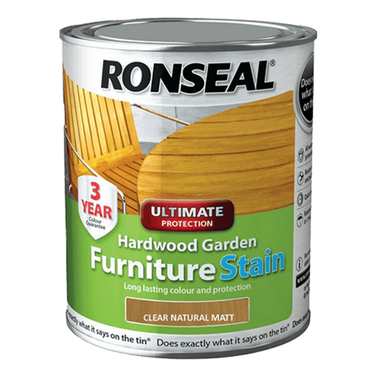 Ronseal Ultimate Protection Hardwood Garden Furniture Stain - Natural - Ronseal