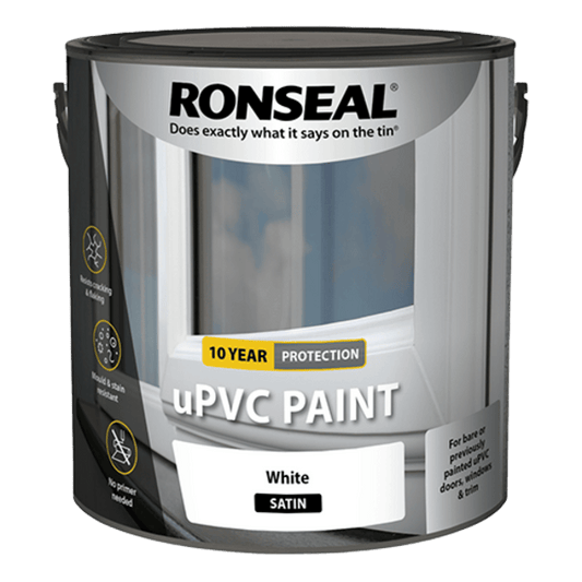 Ronseal uPVC Paint 2.5 Litres - White - Ronseal