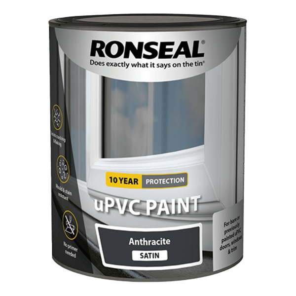 Ronseal uPVC Paint 750ml - Anthracite - Ronseal