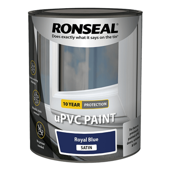 Ronseal uPVC Paint 750ml - Blue - Ronseal