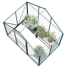 Load image into Gallery viewer, Rosette Hobby Aluminium Polycarbonate Greenhouse  - All Sizes - Store More Garden Buildings
