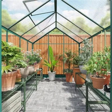Load image into Gallery viewer, Rosette Hobby Aluminium Polycarbonate Greenhouse  - All Sizes
