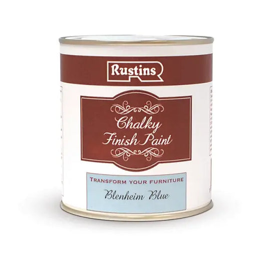Rustins Chalky Finish Paint - Blenheim Blue - Rustins