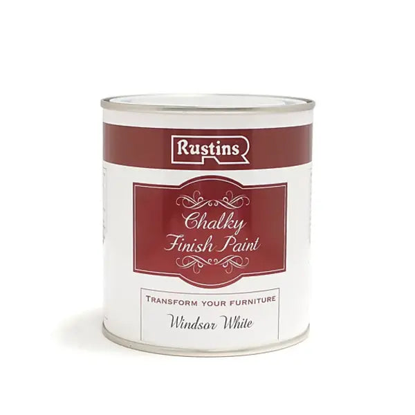 Rustins Chalky Finish Paint - Windsor White - Rustins