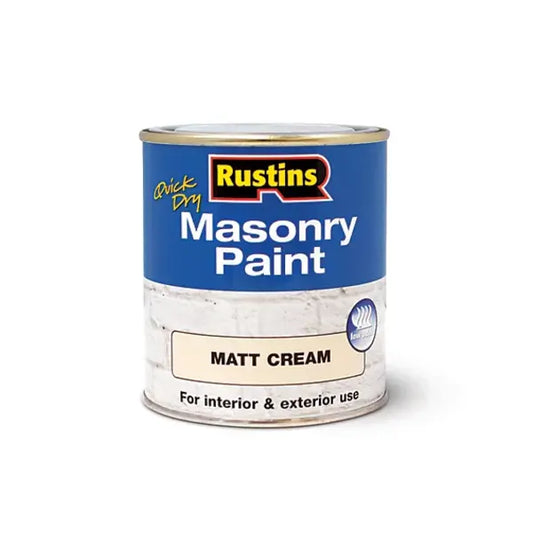 Rustins Quick Dry Masonry Paint - Matt Cream - Rustins Outdoor & Garden