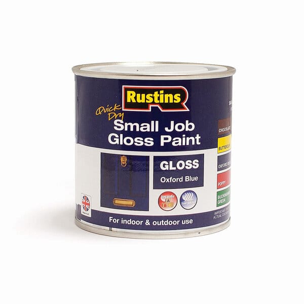 Rustins Quick Dry Small Job Gloss Paint - Oxford Blue x 250ml - Rustins