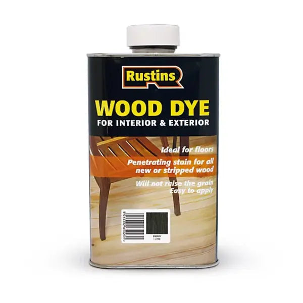 Rustins Wood Dye - Ebony - Rustins