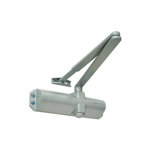 S-10 Silver Overhead Door Closer Without Cover - Sparka Uk