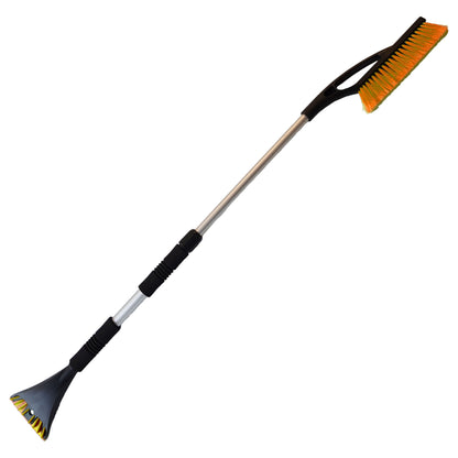 Telescopic Snow Brush + Ice Scraper Orange