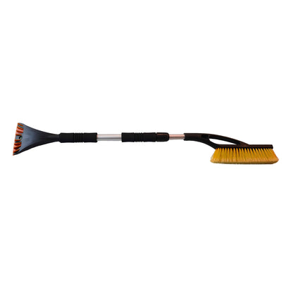 Telescopic Snow Brush + Ice Scraper Orange
