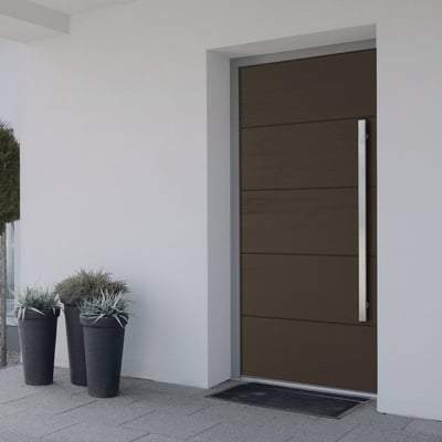 Santandor Embossed GRP Smoked Oak Pre-Finished External Door - 2032mm x 813mm - LPD Doors