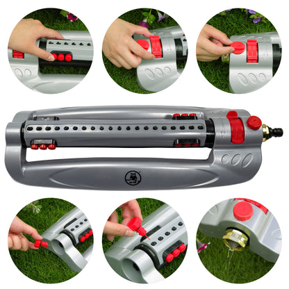 Bar Metal Turbo Oscillating Sprinkler - Best4Trade-Retail Garden watering
