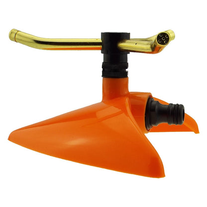 3-Arm Revolving Sprinkler Orange Leaf - Best4Trade-Retail Garden watering