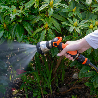 Hose Gun Water Sprayer 8-Pattern Multi-Function, Cost Wise Black/Orange - Best4Trade-Retail