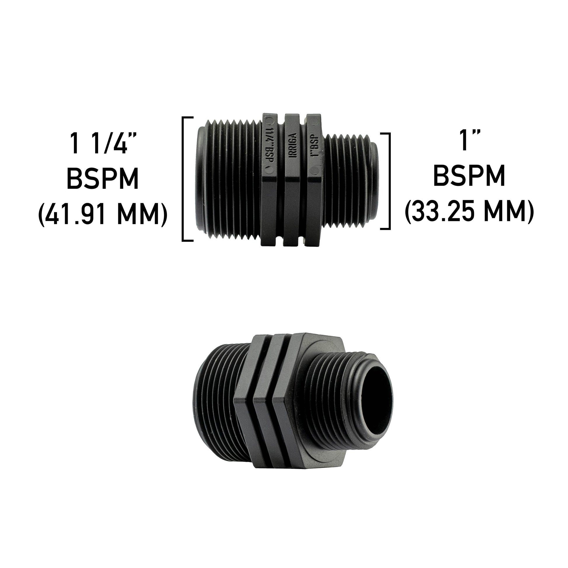 Reducing Nipple 1.25” BSP – 1” BSP Male - Best4Trade-Retail Garden watering