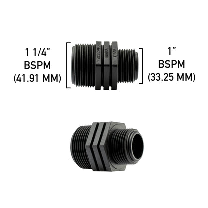 Reducing Nipple 1.25” BSP – 1” BSP Male - Best4Trade-Retail Garden watering