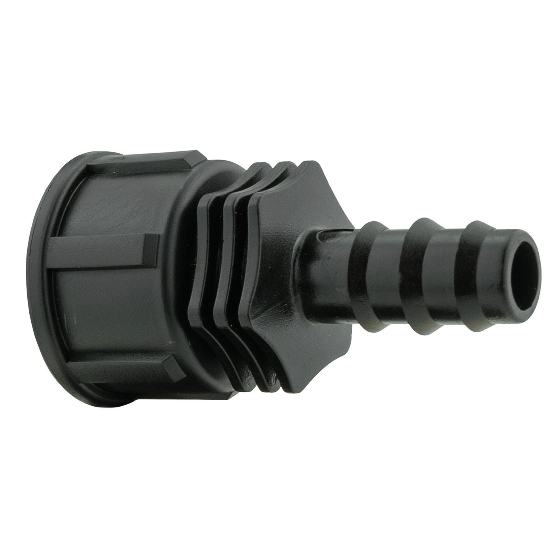 Hose Connector Blue with In-Line BSPM Valve and 16mm Barbed Straight - Best4Trade-Retail Garden watering