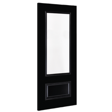 Load image into Gallery viewer, Deanta Sandringham Black Pre-Finished Glazed Internal Door - Deanta Doors
