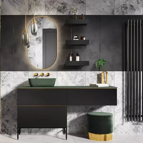 Sharon Oval LED Mirror - 520 x 920mm - Aqua Bathrooms