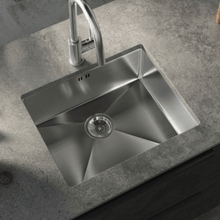 Load image into Gallery viewer, Single Bowl Inset/Undermount Brushed Steel Kitchen Sink - Ellsi
