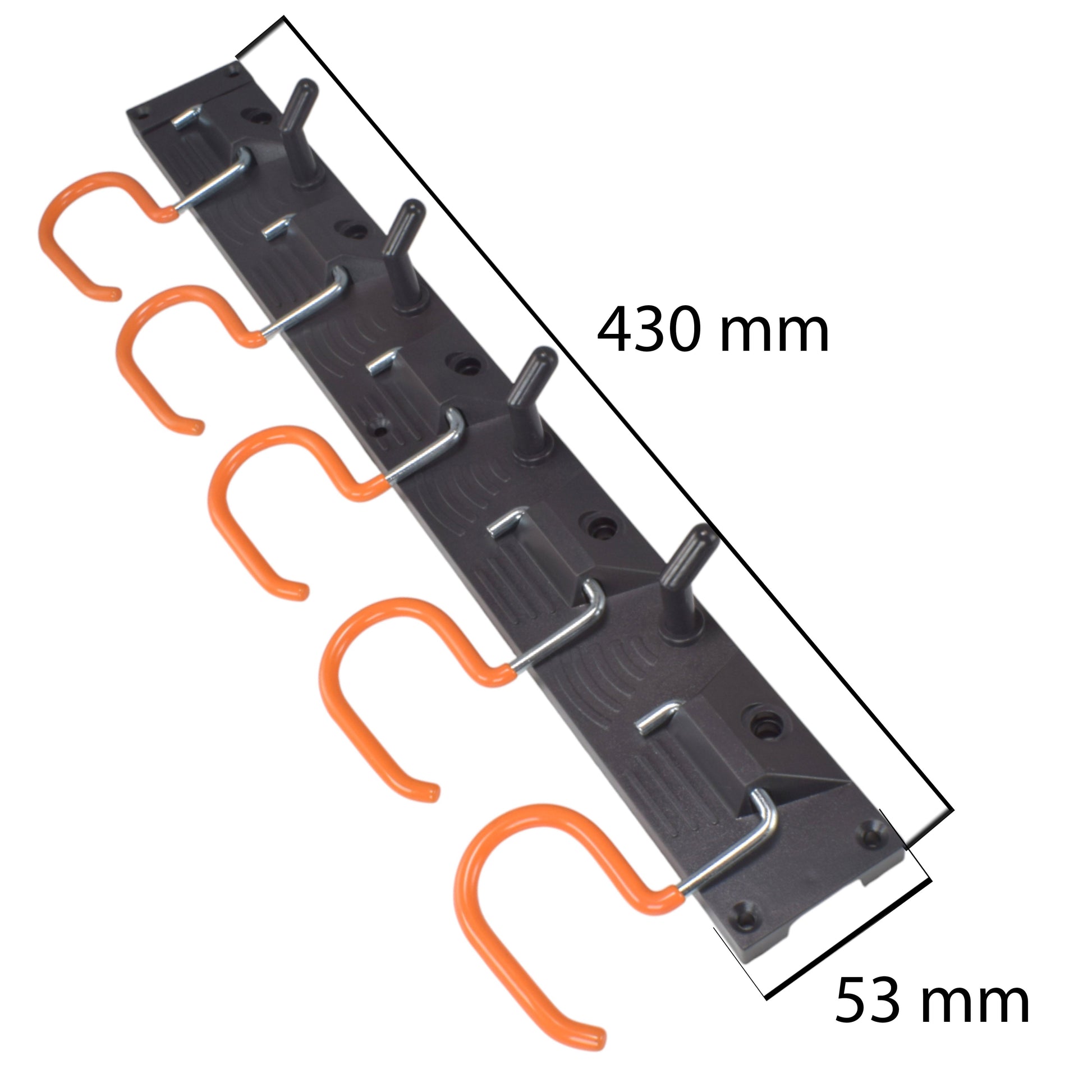 Tool Rail with Adjustable Peg Hooks and S Hanging Hooks - Best4Trade-Retail Garden tools & Accesories