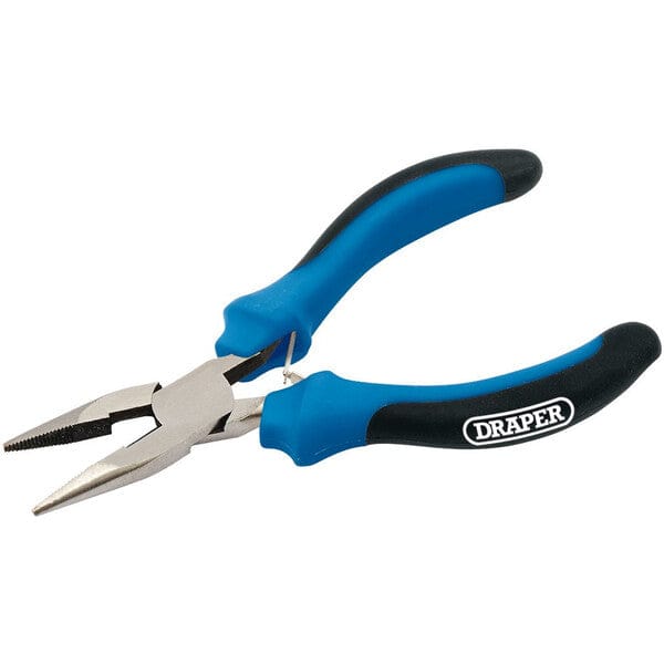 Soft Grip Long Nose Mini Pliers - 125mm - Draper