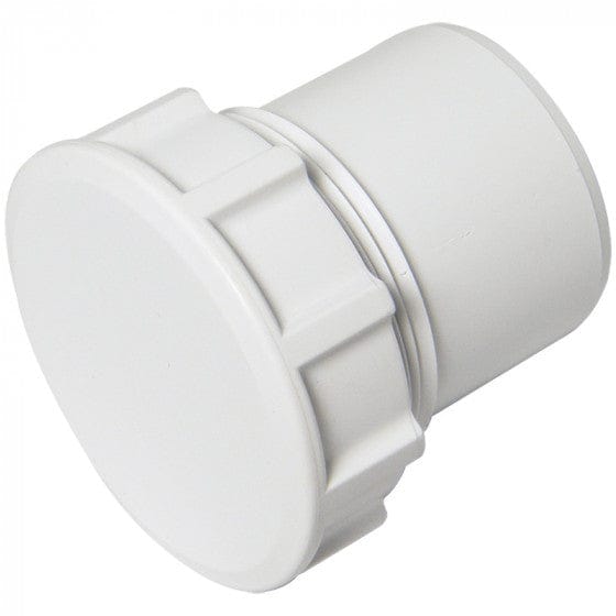 Solvent Weld Waste Access Plug - White - Floplast Drainage