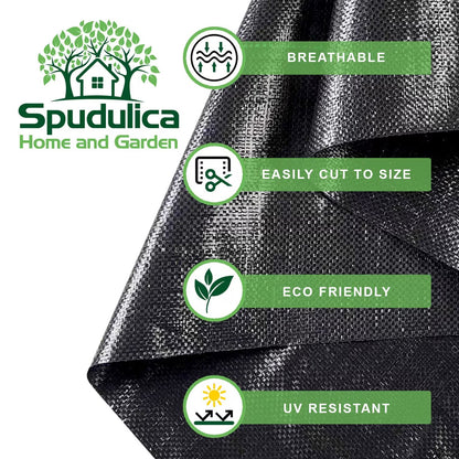 Weed Prevention Woven Geotextile Membrane 2.25m Width – Heavy Duty Weed Control Fabric
