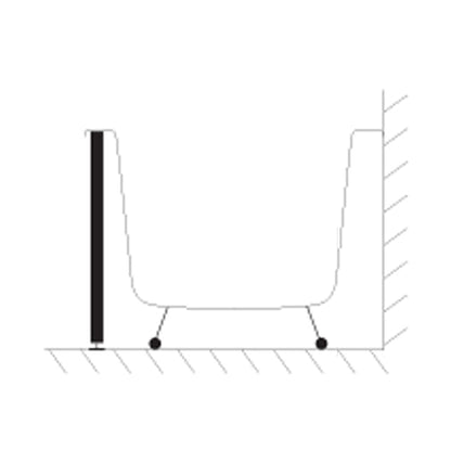 Standard Tileable Bath End Panel - 805mm - Abacus Bathrooms