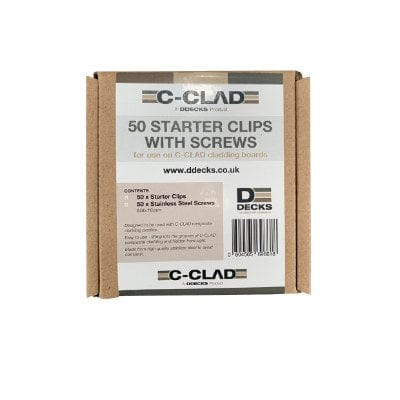 C-Clad Starter Clips and Screws  Box of 50)