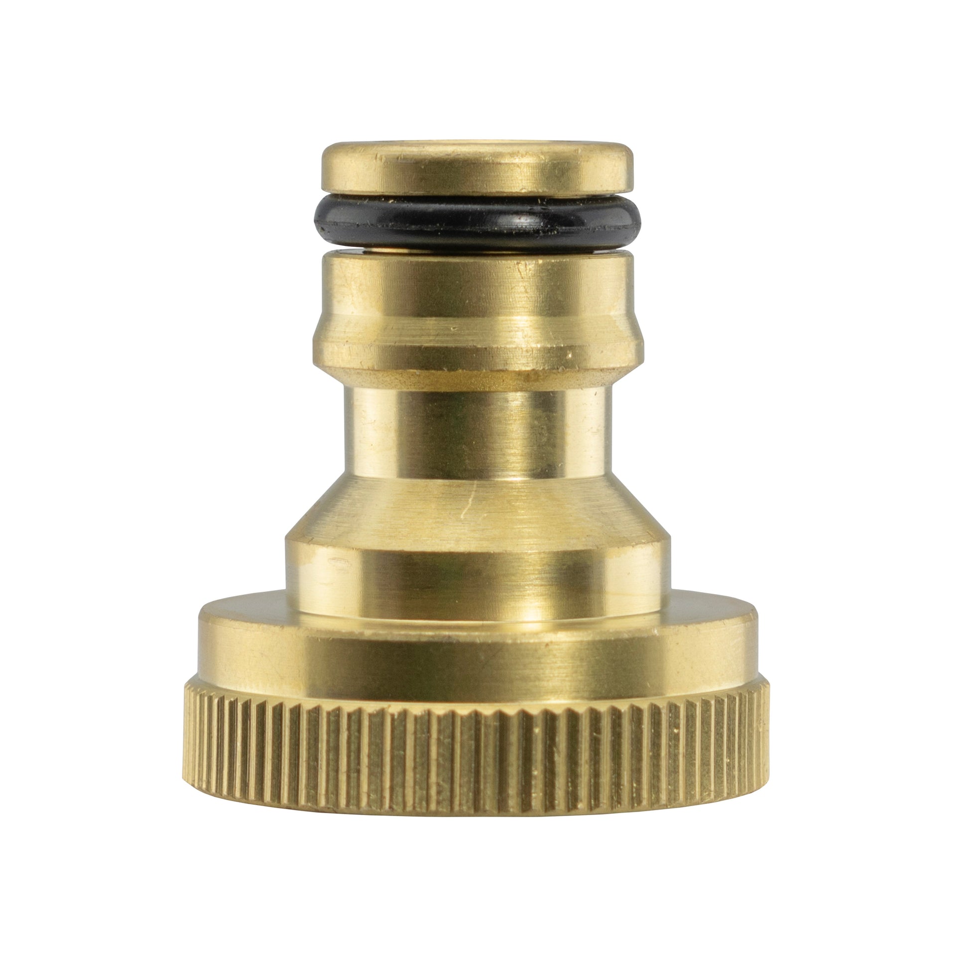 15mm Brass Wall Flange Kit with Lever Tap + Quick Connect Metal Splitter - Best4Trade-Retail Garden watering