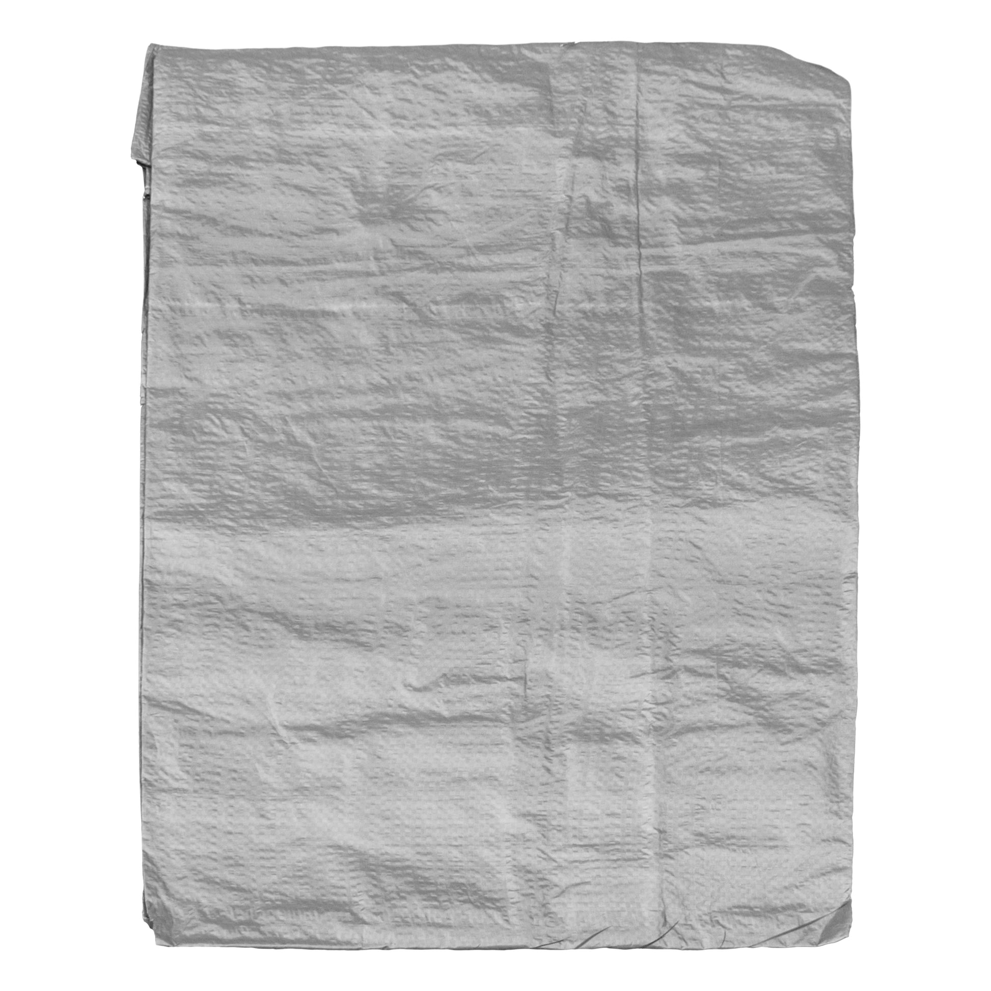 Grey S-Grade Tarpaulin with 10 x 6" Bungee Balls (Black) and 10 x Screw Type Tarp Clips - Best4Trade-Retail Tarpaulins