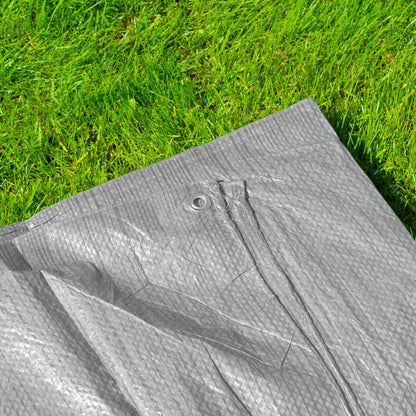 Gray S-Grade Tarpaulin 3m x 4m - Best4Trade-Retail Tarpaulins